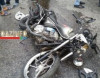 Bakıda motosiketlə “Dodge” toqquşdu