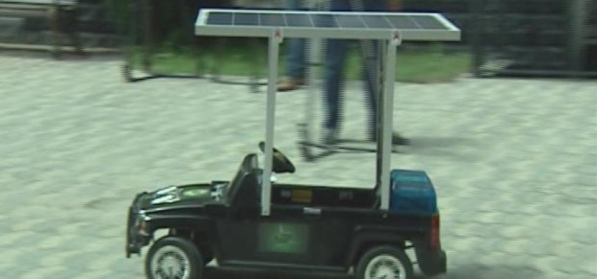 Azərbaycanda Günəş enerjisi ilə işləyən maşın