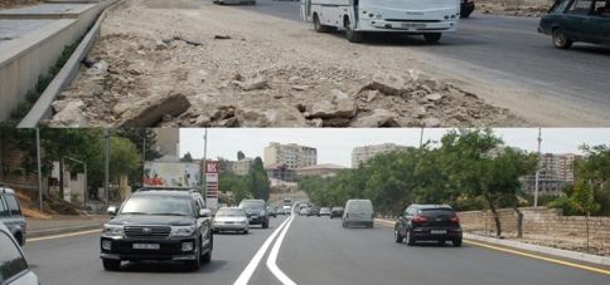 Təmir olunmuş küçə yeni görkəmdə açıldı