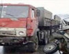 Üç «Kamaz» minik maşınını parça-parça etdi