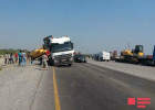 Ucarda “Shacman”la “Mercedes” toqquşub, 1 nəfər ölüb