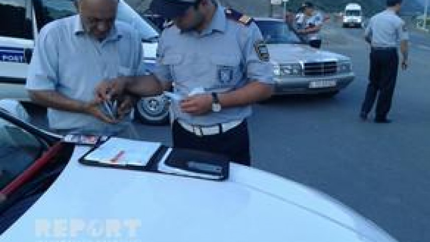 Sərxoş sürücülərə qarşı reyddən