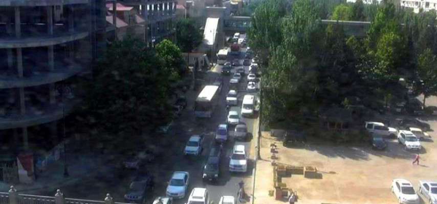 Azadlıq və Atatürk prospektlərində tıxac var –FOTOLAR
