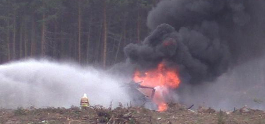 Helikopter şousu zamanı dəhşətli anlar