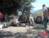 “Mercedes” qoz ağacına çırpılaraq parçalandı, sürücü öldü