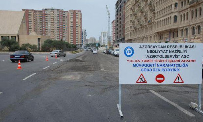 Bakının bu küçəsində hərəkət məhdudlaşdırılır