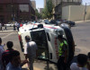 Bakıda təcili yardım maşını belə aşdı
