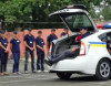 Saakaşvili polis avtomobilinin baqajında getdi