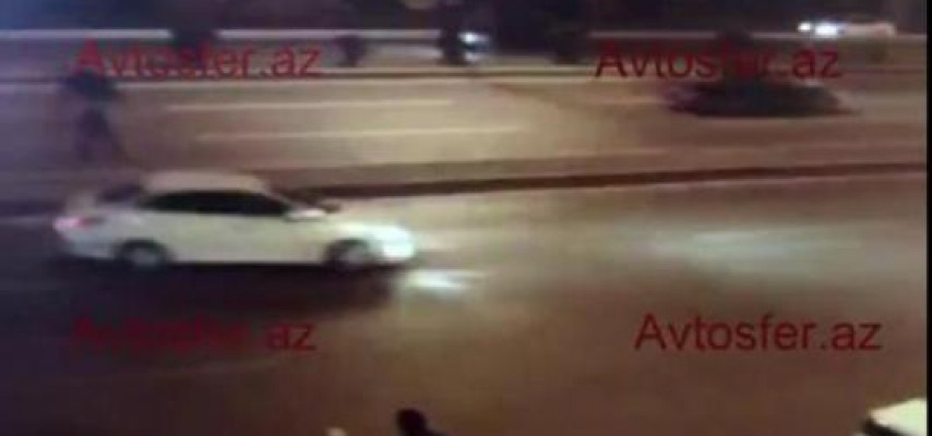 Qaranlıq yolda piyadanı vurmamaq üçün bu VİDEOya mütləq baxın - DYP çəkib