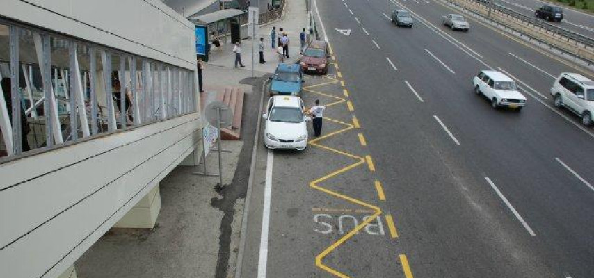Avtobus dayanacaqlarındakı bu xəttə girənləri cərimə edəcəklər
