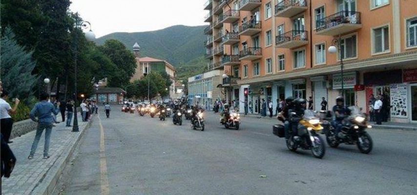 Şəkidə böyük moto yürüş