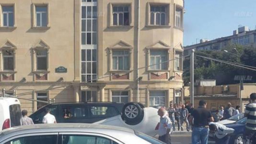 Bakıda maşın aşdı