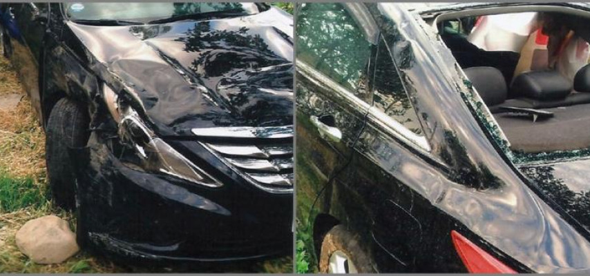 «Hyundai» 4 dəfə aşdı, 12 təhlükəsizlik yastığının heç biri açılmadı