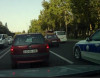 Bakıda qadın sürücü yol polisini görüb həyəcanlandı və qəza