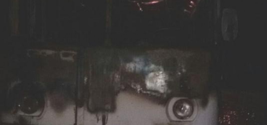 Toydan qayıdan qonaqların avtobusu yandı