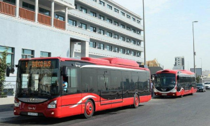 Bakıda lüks avtobuslar xəttə buraxıldı