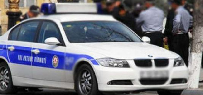 Yasamalda sürücü polisə bıçaq çəkdi