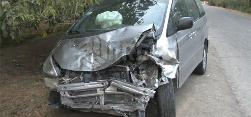 Ağdamda «Toyota» ilə «07» toqquşdu