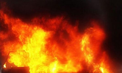 Bakı sakini qəza törətdi:maşın külə döndü