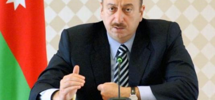 İlham Əliyev Kürdəmirdə avtomobil yollarının açılışında iştirak etdi