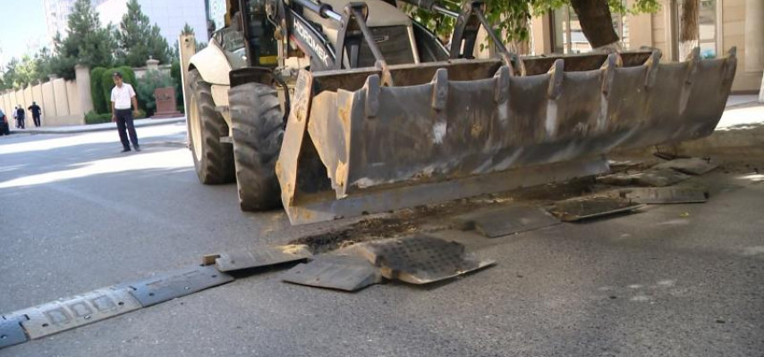 Trpanplinlərin sökülməsinə başlanıldı – 4 minə qədər cərimə var – FOTO