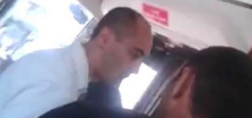 Polis ödəniş etmədən avtobusa mindi, mübahisə düşdü – Bakıda