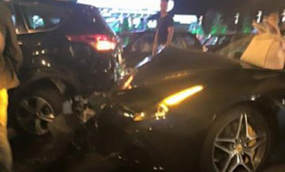 Nazpərinin bacısı «Ferrari» sürən sərxoş qadın sürücü ilə toqquşdu