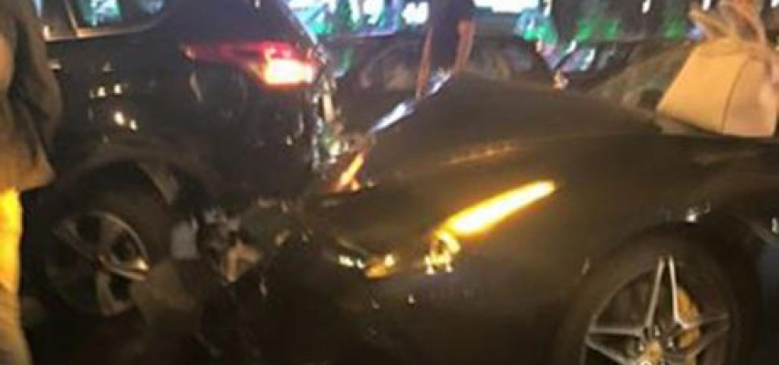 Nazpərinin bacısı «Ferrari» sürən sərxoş qadın sürücü ilə toqquşdu