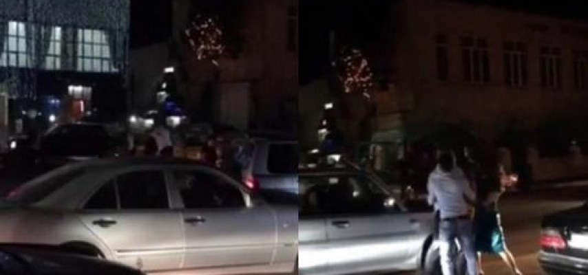 Bakıda toyda dava düşdü: tıxac yarandı