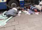 Sərnişin avtobusu dayanacağa girdi - 12 nəfər öldü
