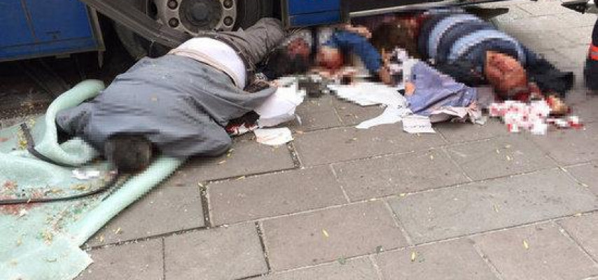 Sərnişin avtobusu dayanacağa girdi - 12 nəfər öldü