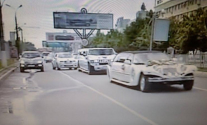 Azərbaycanlıların Ukraynada möhtəşəm toy korteji