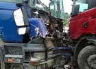 İki “Kamaz” toqquşdu - Yaralı var