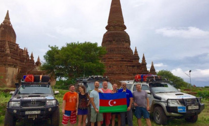 Azərbaycanın da təmsil olunduğu turun iştirakçıları Myanmaya çatıb