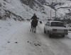 Azərbaycanda güclü qar yolu bağladı - Fotolar