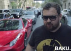 Qalmaqallı bloger "Ferrari" ilə Bakı küçələrində