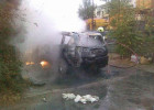 "Mitsubishi" yanıb kül oldu