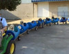 Təqaüdçü küçə itləri üçün qatar düzəldib