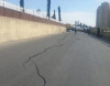 Avtovağzal qarşısındakı sürüşmədən əmələ gələn çatlar böyüyür