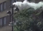 Bakıda sürücüləri çəkən kamera belə yandı