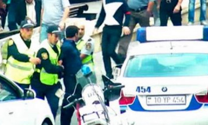 Bakıda yol polisinə odlu silah verildi