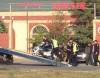 Yol polisi baykeri motosikletindən saldı