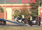 Yol polisi baykeri motosikletindən saldı