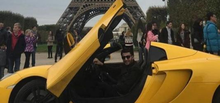 "Mclaren"lə Parisi dolaşan müğənni