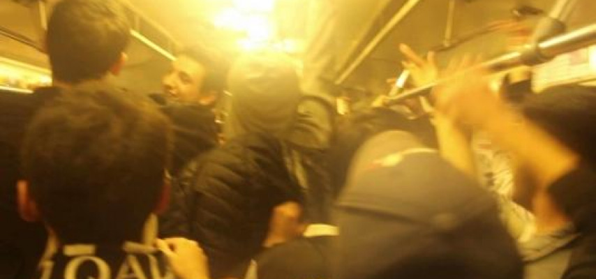 Metroda gərgin anlar: "Koroğlu"da polislə sərnişin arasında mübahisə"