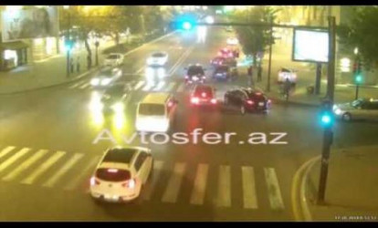 Bir videoda 3 qayda pozuntusu, 1 ağır qəza – REAL VİDEO