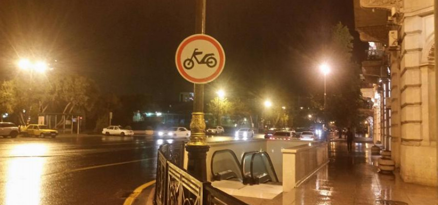 Bakıda motosiklet sürməyə qadağa qoyuldu