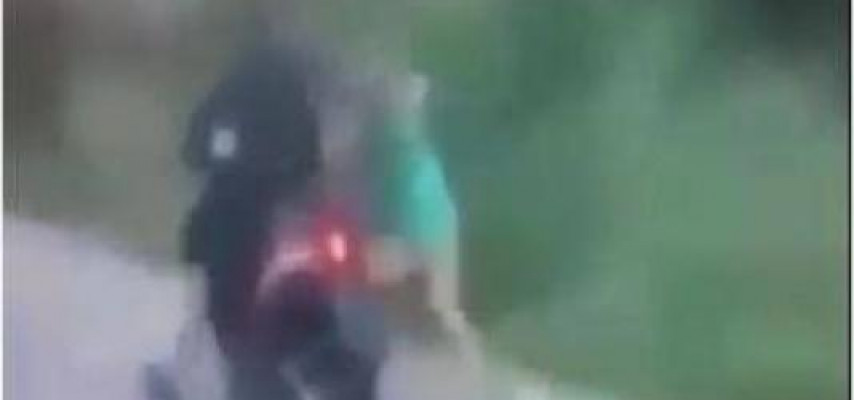 Motosikletlə insanları əzib keçdi