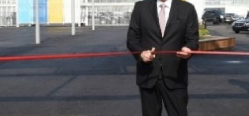 Prezident Zaqatalada yolun açılışında iştirak edib