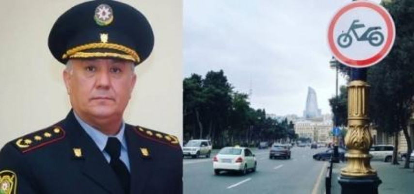 Bakıda motosikletlə hərəkət qadağan edildi - 6 yerdə